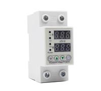 Adjustable Intelligent Over Current And Under Voltage 63A/80A/100A Din Rail Dual Display Protective Relay EKFBQBGW(100A)