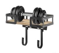 Adjustable Ironing Board Holder Wall Mount Metal Hooks(black) | Two adjustable long hooks, fits T and Y leg styles, secure metal grip, prevents slipping
