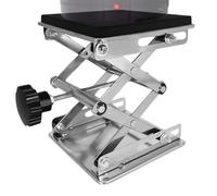 Adjustable Lab Jack - Scientific Equipment Lifting Stand | Telaio in | with Rack Mechanism, No Slip Base, Precision Elevation for Laboratory, Photography 3.93x3.93 in