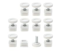 Adjustable Leveling Feet 25 x 25mm Tube Inserts Furniture Table Glide 10 Sets