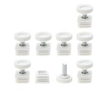 Adjustable Leveling Feet 25 x 25mm Tube Inserts Furniture Table Glide 8 Sets