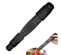 Adjustable Measuring Spoon - Metering Tool For Baking, Dishwasher Safe Sliding Scale For Dry Liquid Sugar, Kitchen Supplies, Grey End Accurate Volume Scoop For Powder Salt