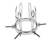 Adjustable Metal Anal Expander Dilator for Couples - Smooth Stainless Steel, Rotating Screw for Custom Expansion, PSO Stimulation