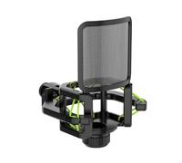 Adjustable Mics Shock Mount - Universal Anti-Vibration Holder, Built-In Ppop Shield, Screw-Free Installation, Fits 21-62mm Microphones | Podcast Studio Equipment, Home Recording, Streaming Setup