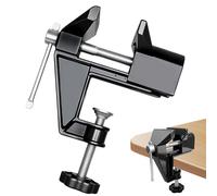 Adjustable Mini Vise, Secures Carving Projects, Bench Clamp for Precision Tasks, Alloy Steel Holding Tool with Rotating, Workshop Hand Accessory with Stable Grip, Woodworking Drilling 4.72in