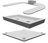 Adjustable Monitor Stand for Tri-Optic Microscope with Low Profile Design