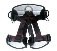 Adjustable Outdoor Safety Harness - Rappelling Strap, Bouldering Kit | Lightweight Waist Attachment, Reinforced tactecal Loop Design, Ergonomic Fall Protection System for Tree Climbing, Caving