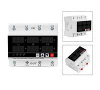 Adjustable Overcurrent Undervoltage Protector 3 Phase DIN Rail Mounted 63A