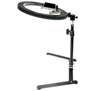 Adjustable Overhead Phone - Tripod Desktop Recording, Stand With Light For Meetings Cooking Vlogging Streaming | Video Creation Uses, Phone Recording Stand, Overhead Camera Holder, Desktop Tripod