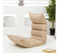 Adjustable Padded Floor Chair with Back Support, Long Padded Sleeper Bed, Couch Recliner, Gaming/Meditation Chair for Adults