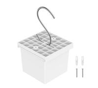 Adjustable Plant Pot, Small Basket Planter, 3.58x3.58x2.76 Inches Container with Lid and Hook, Vertical Garden Pot, Hanging Planter with Durable Design, Home Decor for Window and Bedroom