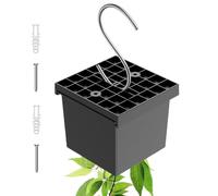 Adjustable Plant Pot, Small Basket Planter, 3.58x3.58x2.76 Inches Container with Lid and Hook, Vertical Garden Pot, Hanging Planter with Durable Design, Home Decor for Window and Bedroom