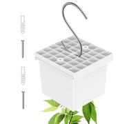 Adjustable Plant Pot, Small Basket with Lid and Hook, Vertical Garden Planter for Window Home Party Birthday Weekday Office Bedroom Dorm Outdoor Hanging Planter Container for Flowers Succulents