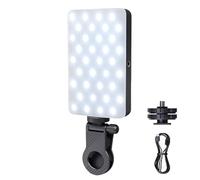 Adjustable Portable Selfie Light, Rechargeable Camera Tripod Adapter,12 * 7.2 * 2cm Led Lighting for Photography Photo Tool Adjustable for Laptop Makeup Nighttime Vloggers Travel Webcam Streaming
