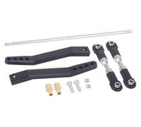 Adjustable Pull Rod Anti-Tilt Link Rod Sway Bar Set, 90048 | for Axial RR10, for Vanquish VS4-10, for Phoenix 1/10 Crawler, Parts(Black)