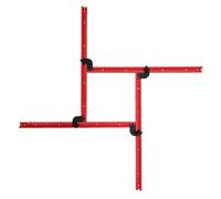 Adjustable Router Jig, Woodworking Hole Locator, Variable Router for Square and Rectangular Slotting, Juice Groove Jig, Packet Template Guide for Precision Carpentry