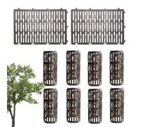 Adjustable Sapling Shield, Breathable Plant Protection Guard for Garden Orchard Backyard | Tree Guards Trunk Protector,10 Pieces Tree Protectors from Deer -