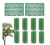 Adjustable Sapling Shield, Breathable Plant Protection Guard for Garden Orchard Backyard | Tree Guards Trunk Protector,10 Pieces Tree Protectors from Deer -