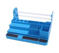 Adjustable Screwdriver Holder Box ABS Plastic Tool Organizer(blue) | Adjustable compartments, fits various sizes, keeps tools accessible, organized workflow, easy sorting