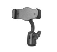 Adjustable Smartphone Clamp Featuring General Ball Joint for 360 Degree Rotation and Stretchable Designs for Home Use Abs Phone Stand Strong Grip Bidirectional Stretch Design Stable Hands for Black