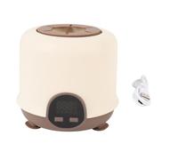 Adjustable Speed & Timer Automatic Formula Mixer, Low Noise Cordless Digital Display Electric Baby Milk Bottle Shaker Suction Base & USB Charging Baby Milk Mixer Brown (Brown)