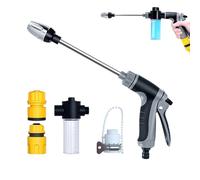 Adjustable Spray Nozzle - High Pressure Garden Hose Attachment, Durable Watering Tool | Versatile Outdoor Accessory For Lawn, Yard, Plants, Gardening, Car Cleaning, Patio, Flower Beds