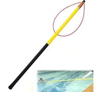 Adjustable Swimming Pool Safety Hook with Pole - Telescoping Pool Pole Fiberglass 4.5m 5.5m 6.5m Long - Water Rescue Equipment for Lakes, Boats, Water Parks(450cm/14.8ft-3 Section)