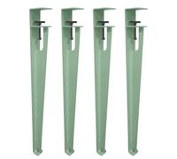 Adjustable Table Clamp Leg,No Punching F Shape Coffee Table Legs,Detachable Coffee/Dining/Workbench/Bar Legs with Floor Protectors, Easy Install,Green,76cm(30in)