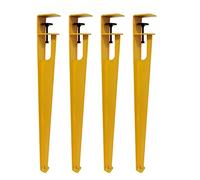 Adjustable Table Clamp Legs,Adjustable Metal Table Legs,F-Shaped Metal Furniture Legs,Dining Desk Legs,DIY Iron Bench Leg,for DIY Furniture Console,No Punching Design (76cm(30in),Yellow)