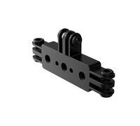 Adjustable Three Camera Holder Flexible Steel Metal Live Bracket for Various Video Capturing Setups Extendable Slots Aluminum Tripod Holder