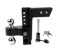 Adjustable Trailer Hitch Ball Mount Fits 2inch Receiver 8inch Drop/Rise Heavy Duty Aluminum Drop Hitch 18500 LBS Compatibilità versatile