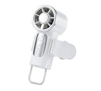 Adjustable Truck Fan, Personal Ventilator, 4.65x2.17x2.09 Inches ABS Clip Hook Cooling Device with LED Display, Portable Quiet Airflow Fan with Strong Design, Travel Cooling Accessory for Daily Use