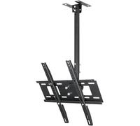 Adjustable Universal Ceiling TV Stand Bracket Telescopic & 360° Rotating Mount SpaceSaving Wall Display Rack for TVs Versatile Folding Design for Home & Office