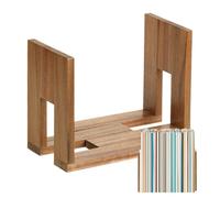 Adjustable Vinyl Record Stand | Expandable Wooden LP Storage Rack 20-60 Capacity 20x15.2x20cm Adjustable Up To 35.5cm Spacing Organizer Display Holder | Modern Home Decor For Living Room Bedroom Desk