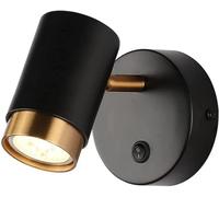 Adjustable Wall Lamp Hardwired Wall Sconce with Switch Headboard Lighting Fixture, Modern Wall Mounted Lamps Indoor Bedroom Lights for Bedroom Living Room Home Bedside Decor Lamp/Nero