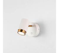 Adjustable Wall Lamp Hardwired Wall Sconce with Switch Headboard Lighting Fixture, Modern Wall Mounted Lamps Indoor Bedroom Lights for Bedroom Living Room Home Bedside Decor Lamp/Blanc