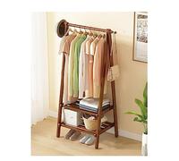 Adjustable Wooden Coat Rack Stand with Shoe Storage Shelf - Easy Assembly, Space-Saving Free Standing nizer for Entryway And Hallway - Stylish Home Storage Solution
