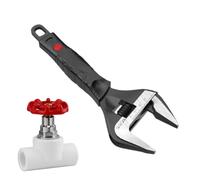 Adjustable Wrench - Large Crescent Spanner, 8-12", #45 Steel, Sink/Plumbing
