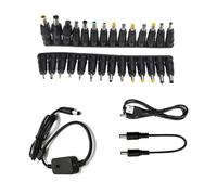 AdjustablePower Supply 5V-12V-20V Adattatore di alimentazione punta con 5,5 mm x 2,1 mm a cavo di tipo C per elettronica domestica