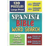 ADK BROTHERS Spanish BIBLE Word Search 120 PUZZLES LARGE PRINT (LETR (Tascabile)