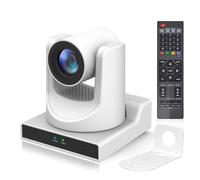 ADKIDO Telecamera PTZ NDI con zoom ottico 30X con tracciamento AI 1080P 60fps per live streaming, telecamera PTZ con uscita LAN NDI HX2 3G-SDI HDMI USB2.0 e registrazione USB locale per chiesa