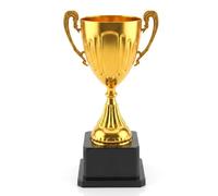 ADLABLD Mini trofei dorati, fondo quadrato in ABS, per bambini, per feste di compleanno, competizioni sportive ed eventi scolastici, premi, trofei regalo