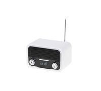 Adler AD1185 Radio Bluetooth FM, Riproduzione MP3, Porta USB, Scheda SD, Senza Fili Portatile Bianco - 5902934839181