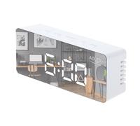 Adler AD 1189 W Sveglia LED con termometro, bianco