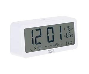 Adler AD 1190 - Radiosveglia con radio, Bluetooth, colore: Argento/Nero