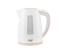 Adler AD 1264 bollitore elettrico 1,7 L 2200 W Nocciola, Bianco