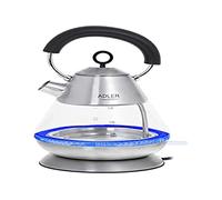 Bollitore Elettrico AD1282 Capacit 1.5 Litri Potenza 2200 Watt Colore Inox / Trasparente