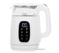Adler bollitore elettrico 1 litro con regolazione della temperatura - 1,7 L - display LED e pannello touch - 5 programmi di temperatura - funzione di mantenimento del calore - 2200 W