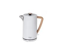 Adler AD 1347W bollitore elettrico 1,5 L 2200 W Bianco, Legno