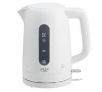 Adler bollitore elettrico 1,7 L 2200 W Bianco